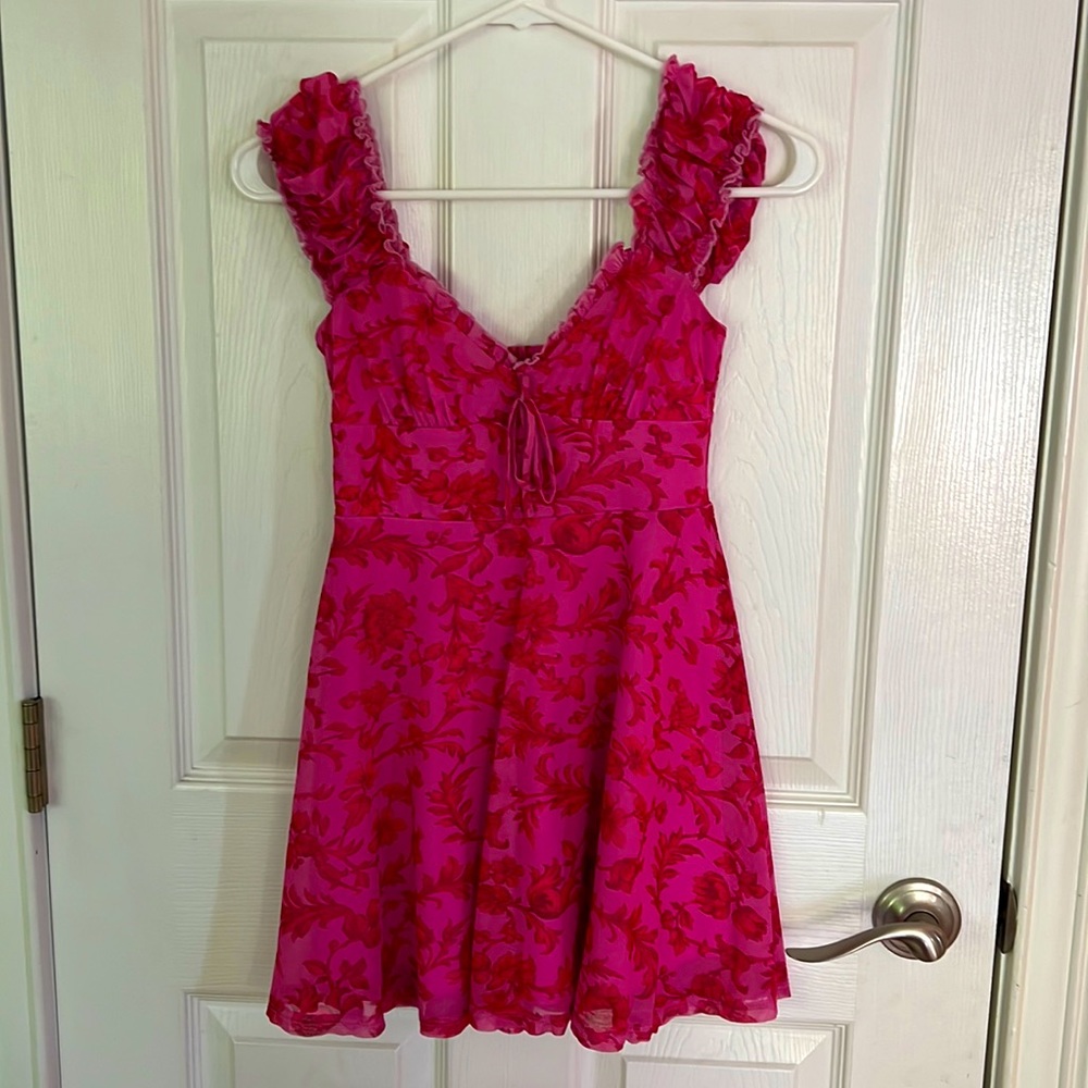 Urban Outfitters pink floral dress